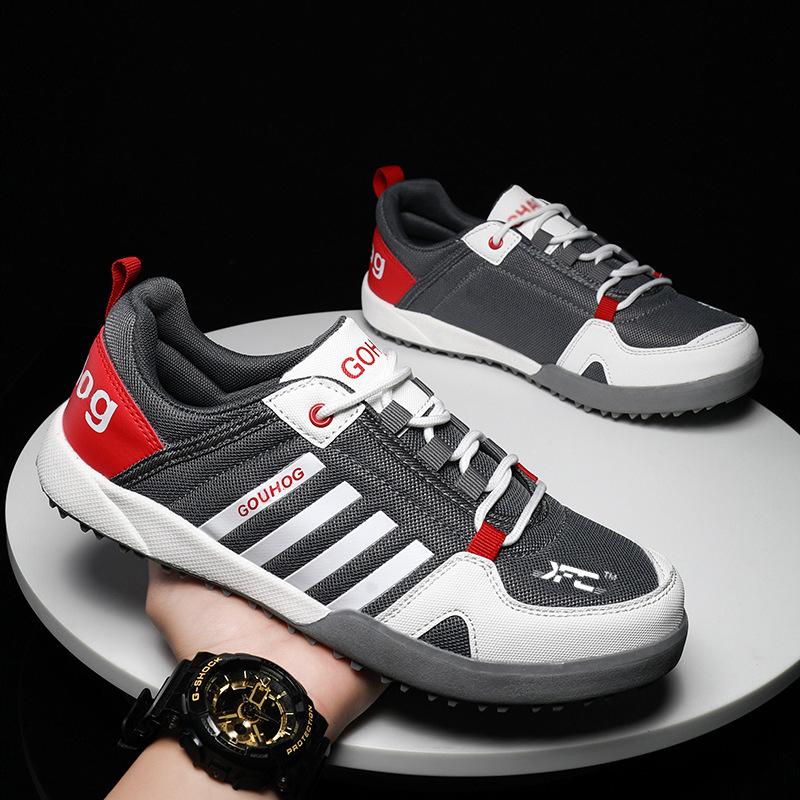 New Breathable Running Sports Men's Shoes Trendy Shoes Soft Bottom Casual Shoes Teenage Male Students Korean Version of Single Shoes