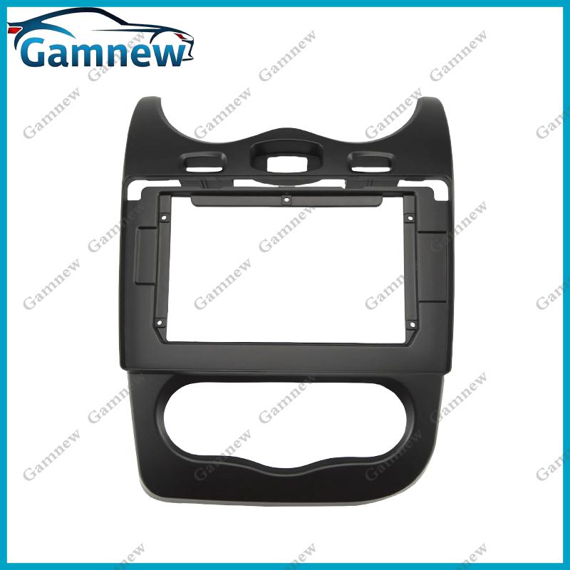 

10-дюймовая автомобильная рамка-фасция, адаптер, CAN-bus декодер, комплект панели для установки Android-магнитолы в приборную панель для Renault Sandero 2013-2014 Only Frame