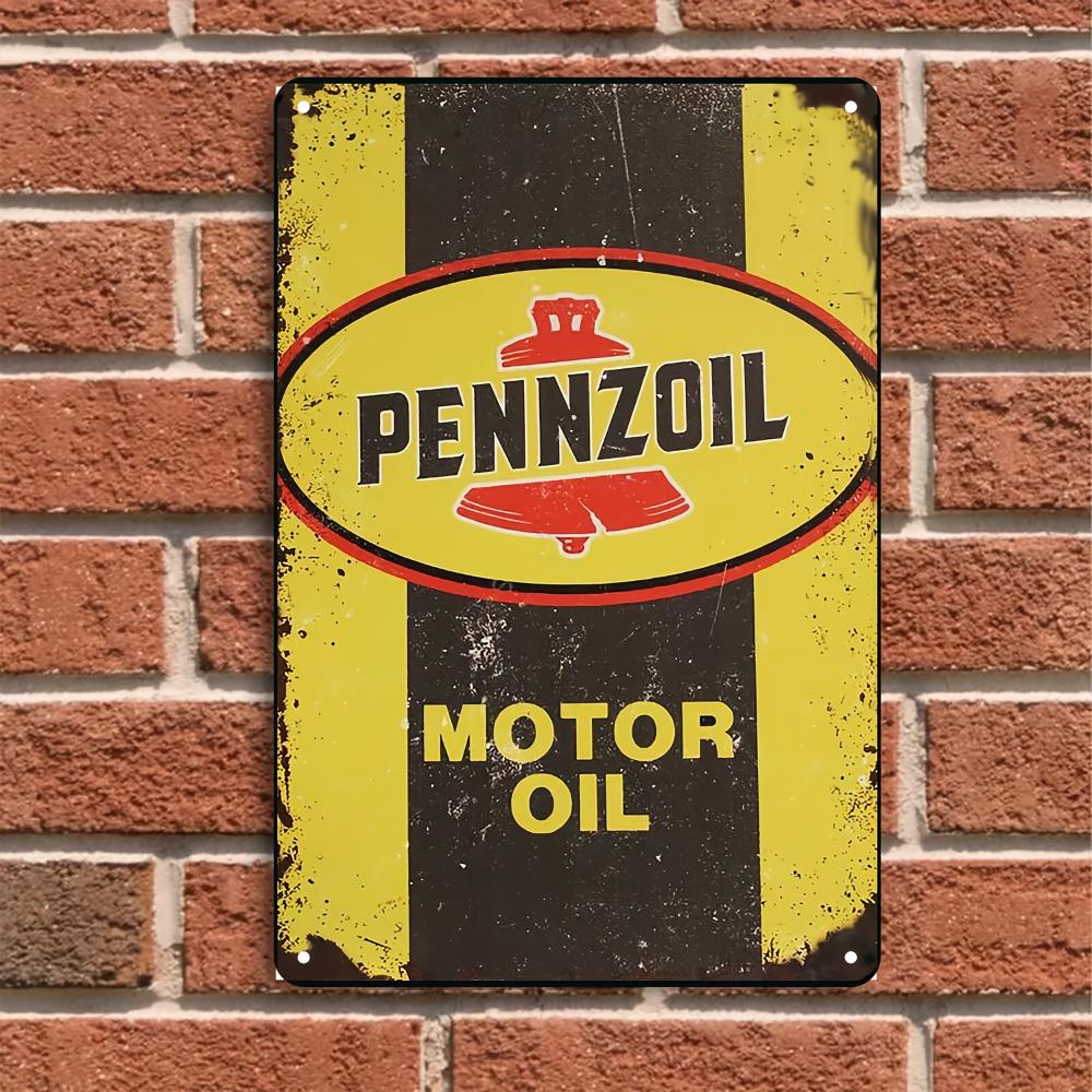 Pennzoil Vintage Metallschild - Perfekt für Garage & für Man Cave Deko, Perfekt für Raumdeko