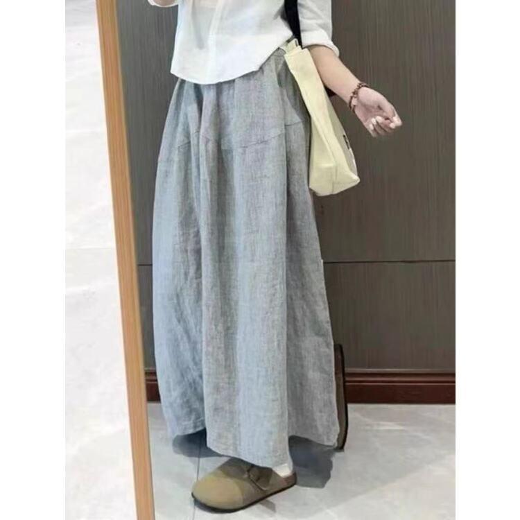 

Trendy Plus Size Women s Cloud Pants - Stylish Wide-Leg Japanese-Style Balloon Pants L (115-130 lbs)
