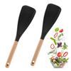 Yousheng Silicone Cooking Spoons Food-Grade Kitchen Spatula Heat Resistant Non-Stick Spatula Spoon for Stirring And Serving