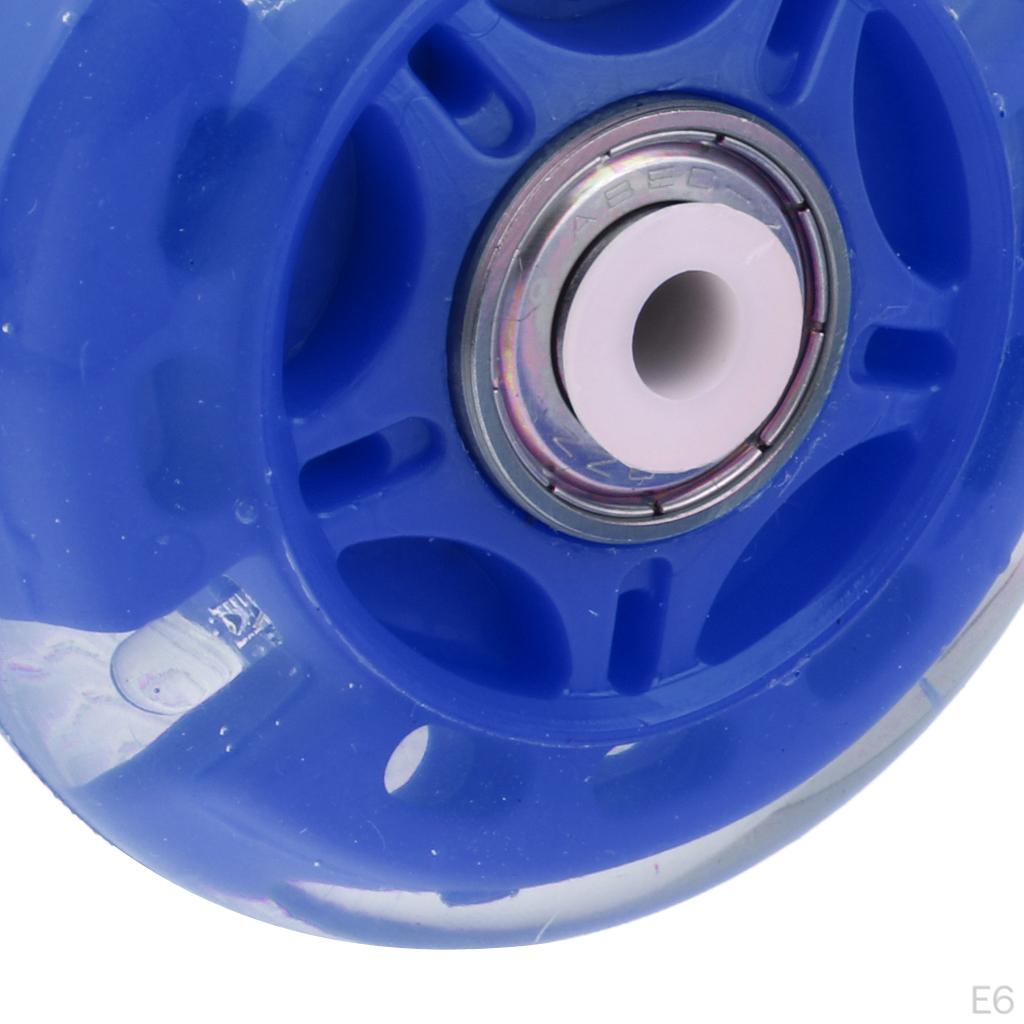 4Pcs Indoor and Outdoor Inline Roller Skate Wheels, Lightweight Durable, Fashionable Pattern