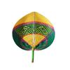 Bamboo Palm Leaf Fan Handmade Heart Shaped Fan Photography Props Hand-woven Fan  Outdoor Activities