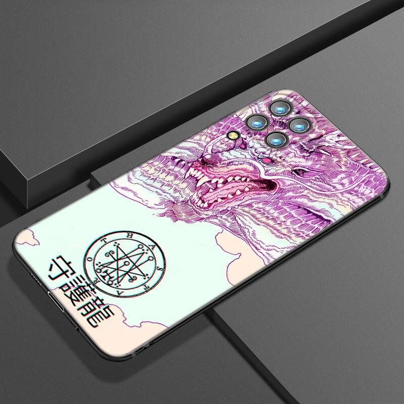 Japanese Wave Anime Dragon Phone Case For Samsung A21 A30 A50 A52 S A13 A22 A32 4G A23 A33 A53 A73 5G A12 A31 A51 A70 A71 A72