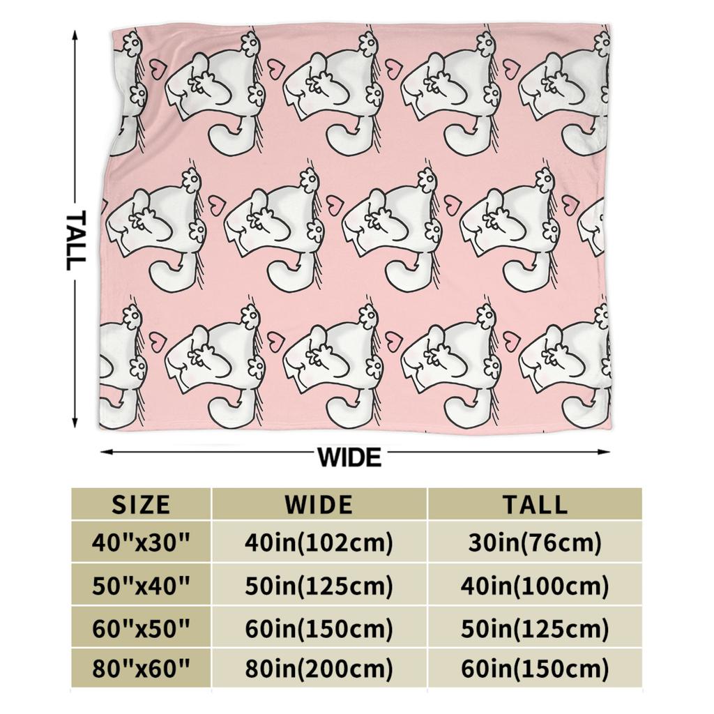 Coperte in pile Gatto Cartone Animato Gatto Simons Coperta Plaid Vintage per Casa Copriletti,