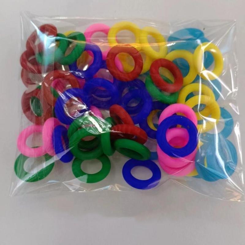 500pcs 8mm Pigeon Foot Rubber Ring Colorful Elastic Identification Rings for Carrier Pigeon Racing Pigeons Bird Appliances