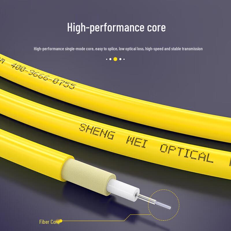 Shengwei LC-FC Single-Mode Duplex Fiber Optic Patch Cord