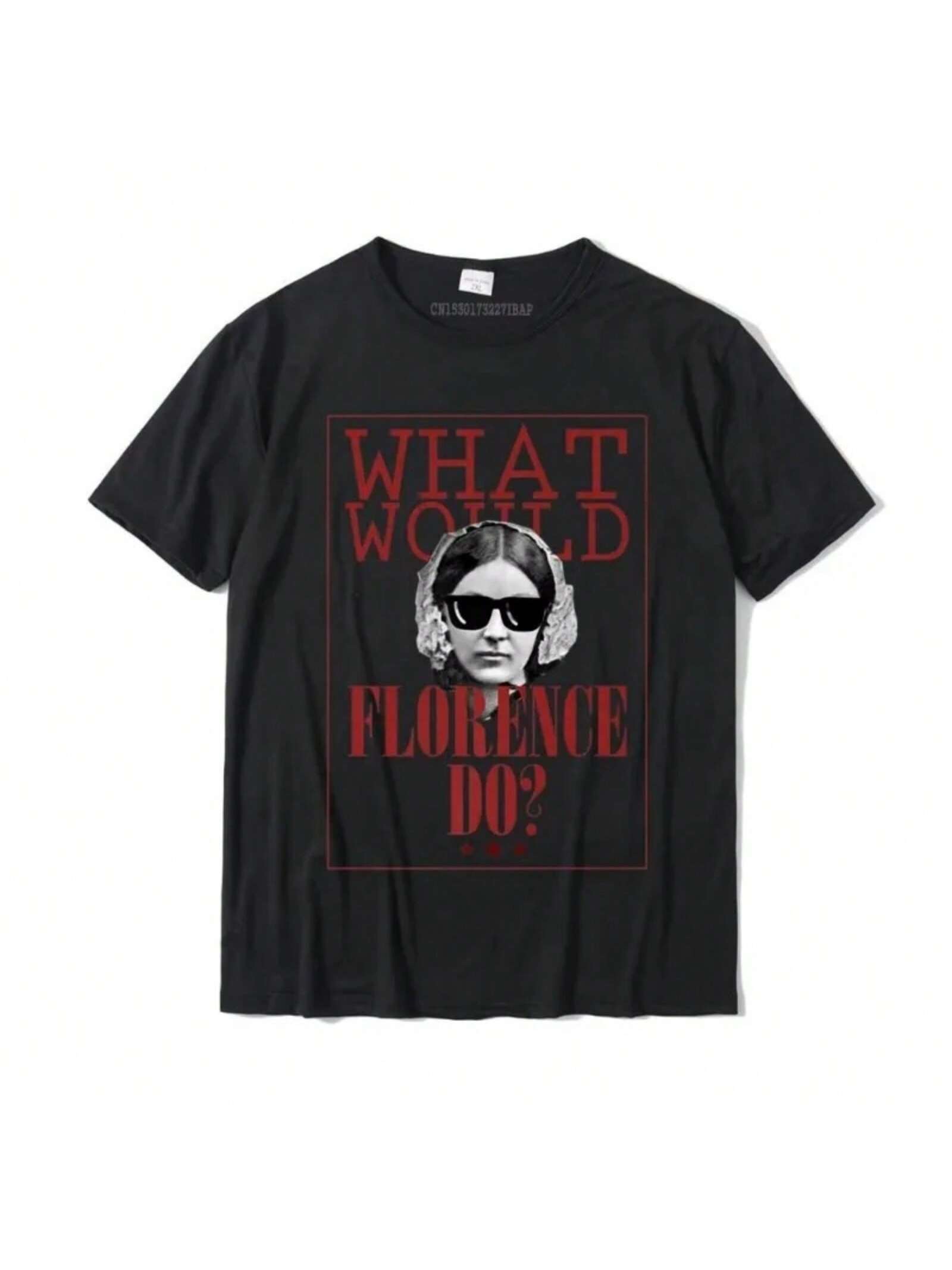 What Will Florence Do Fun Florence Nightingale Shirt Cotton Summer Loose Fashion Cool Breathable Crew-Neck Casual Top T-Shirt S разноцветный