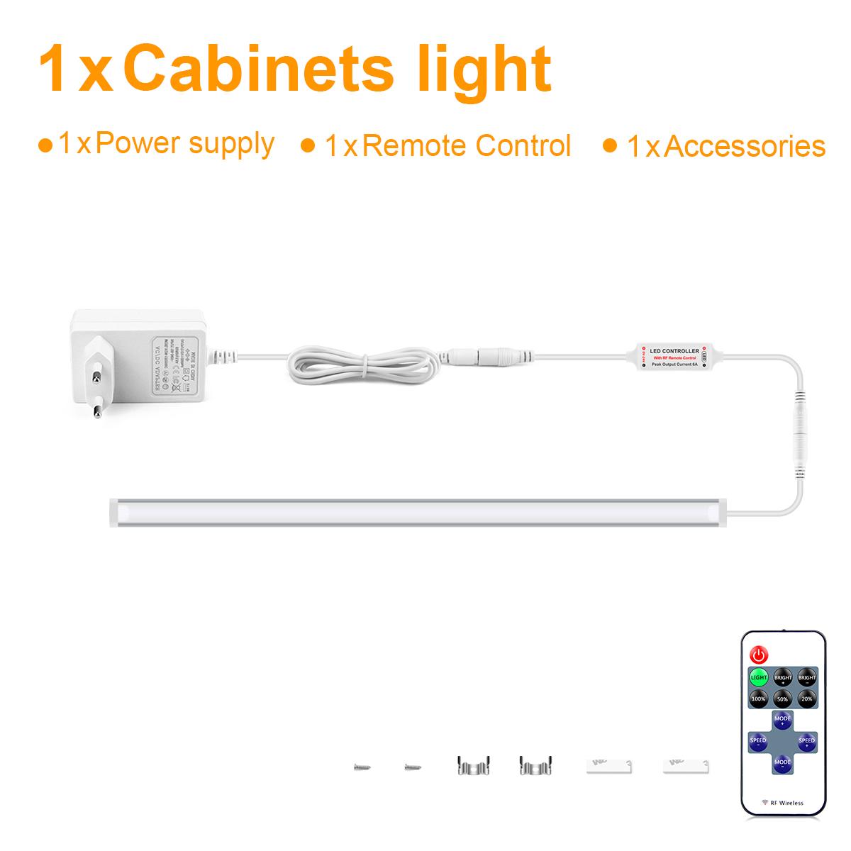 

Соединяемая алюминиевая светодиодная панель с диммируемым радиочастотным пультом дистанционного управления, трубчатая лента, сделай сам, кухня, под шкафом, верстак, лампа для шкафа 1PCS-30CM