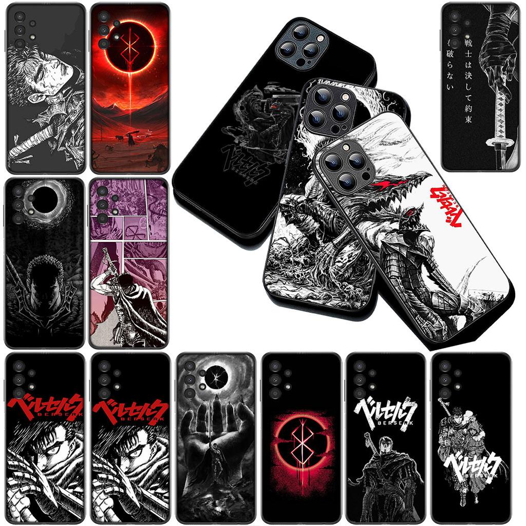 Berserk Cartoon Guts Phone Cover for Samsung Galaxy A07 A06 A05 A17 A16 A15 A25 A26 A27 A35 A36 A53 A54 A55 A57 Protective Case