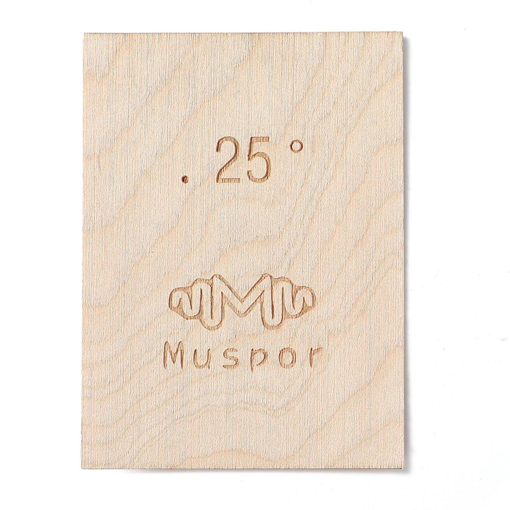 3-Pack Electric Guitar Neck Maple Shims: 0.25, 0.5, 1 Degree, Blank (Unfinished)