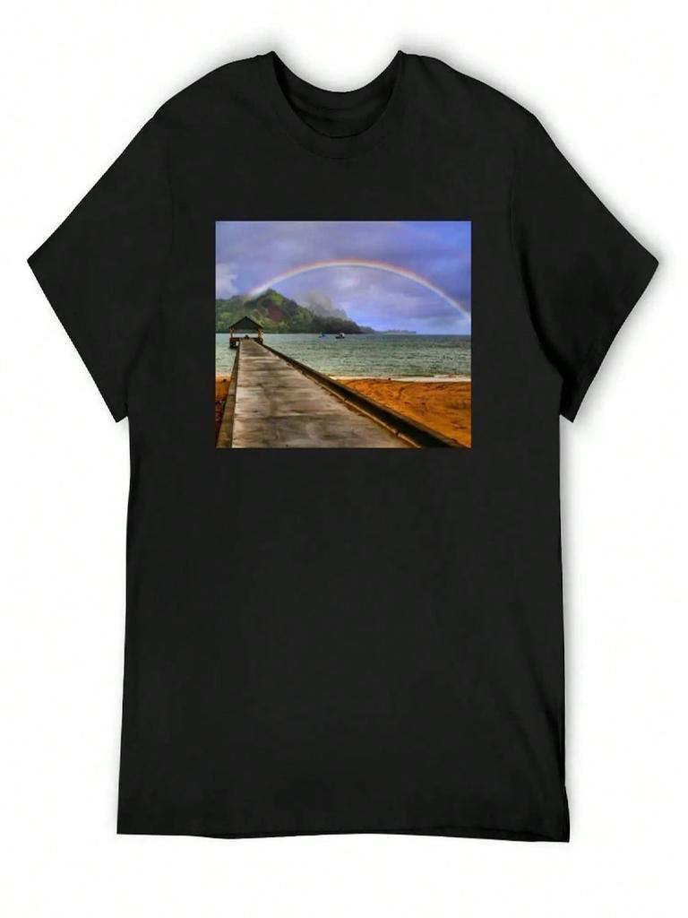 Hanalei Bay Pier T-Shirt Anime T Shirts Graphic T Shirt Vintage Custom Shirt Cotton Graphic Tees T Shirt unisex