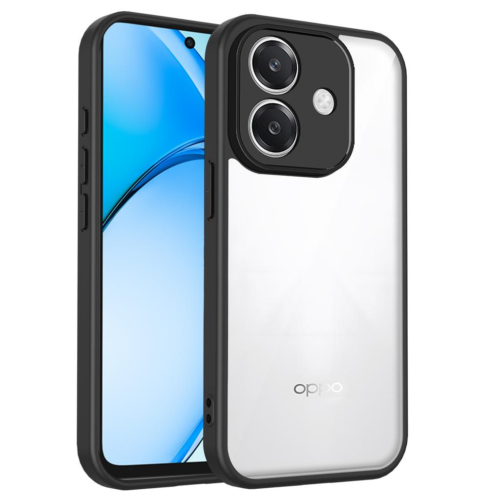 EUCAGR For Oppo A3X 4G Case Air Cushion Shockproof Silicone Bumper Clear Matte Back Cover Hard Phone Case for Oppo A3X