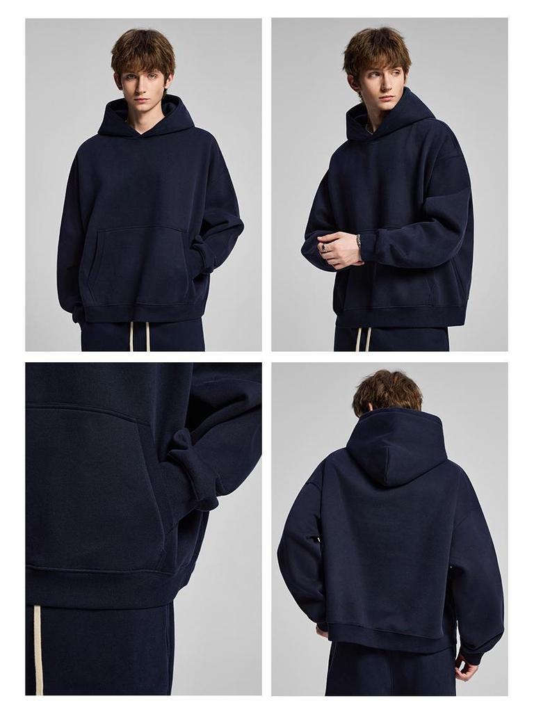 Men's High-End Hoodie: 2025 New Style, Velvet Thickened, Trendy Autumn/Winter Sweatshirt