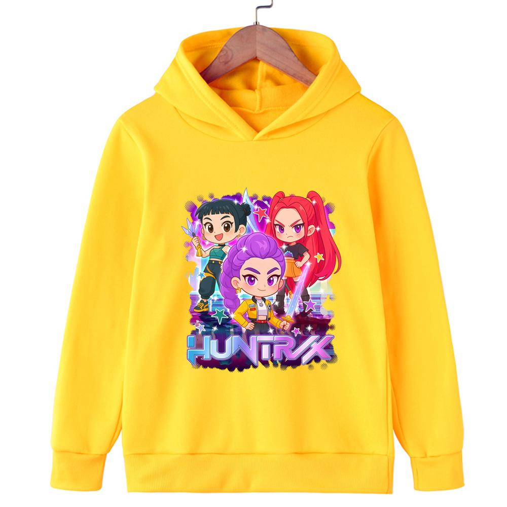 Huntrix Demon Hunter Children's Hoodie Autumn Winter Boys Girls Warm Comfortable Fashionable Children's Hoodies