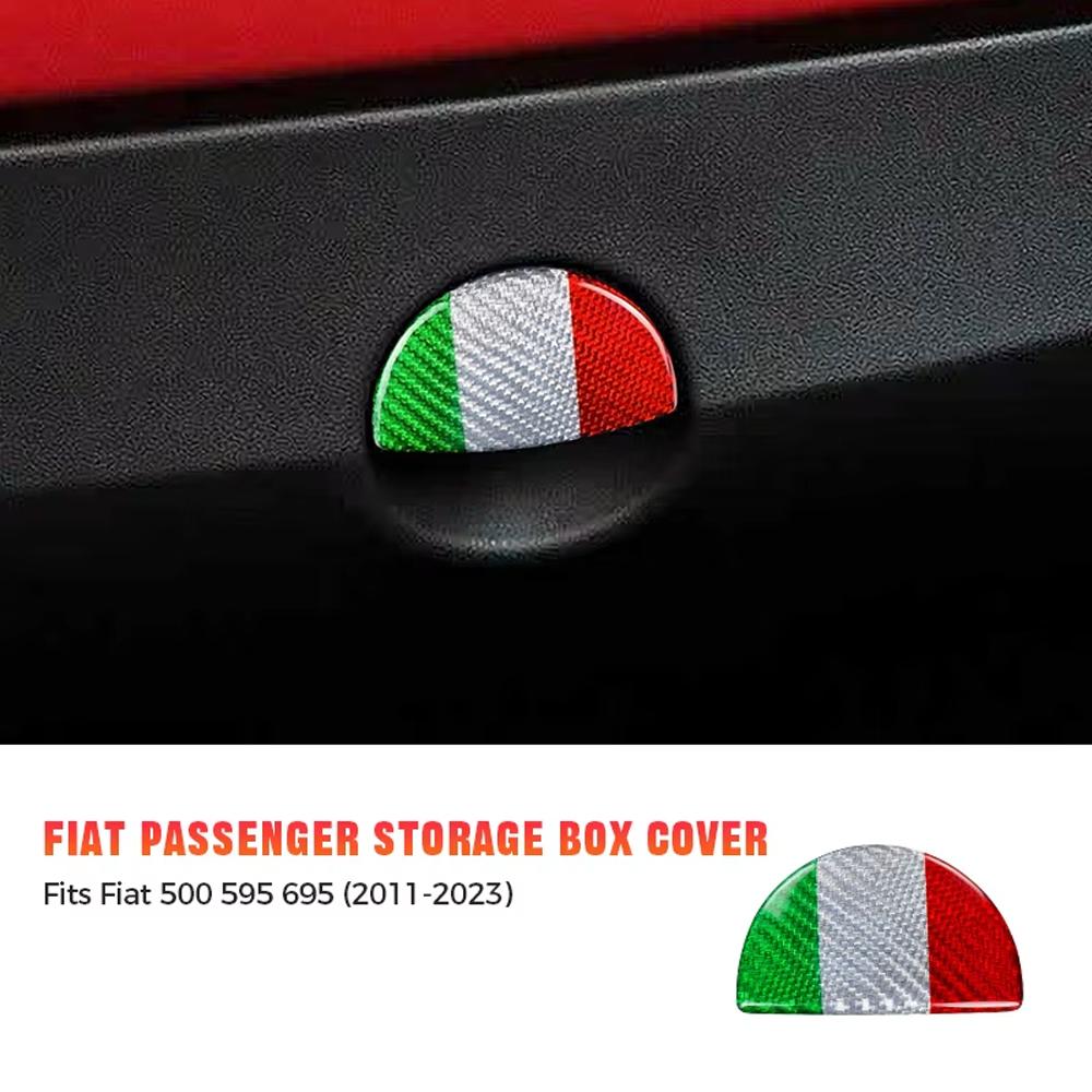 Real Hard Carbon Fiber For Fiat 500 2011-2015 Abarth 595 2016-2018 2019 2020 2025 2025 2025 Abarth 695 2017-2025 Glovebox Button