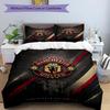 3pcs Duvet Cover Set (1*Duvet Cover + 2*Pillowcase, Without Core),Manchester United F.C Print Bedding Set, Bedroom Decor, All‑Season, Birthday Gift