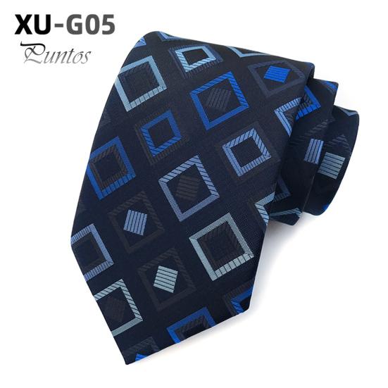 Men Business Tie Lightweight Multipurpose Adjustable Different Patterns Plaid Print Decorative Gentleman Wedding Daily Wear Necktie Clothes Accessory