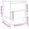 VidaXL Bedside Table Brown Oak 40x35x50 Cm Engineered Wood 826874