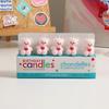 5Pcs/Set Pink Brown Cartoon Little Bear Shaped Candle Birthday Holiday Couple Party Cake Decoration