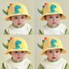Cartoon Children's Sun Cap Wide Brim Children Basin Caps New Cartoon 3D Dinosaur Baby Hat