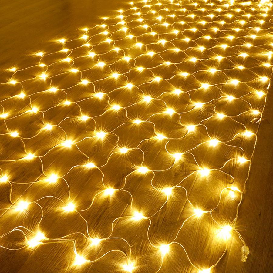 Thrisdar LED Mesh Net Lights 2*2M 3*2M 6*4M Christmas Fairy Net Garland Light For Tree Bushes Fence Wall Party Decor
