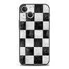 Checkerboard Checked Chess Board Luxury Phone Case For iPhone 17 Air 16 Plus 13 15 14 12 11 Pro MAX 7 8 SE Soft TPU Black Cover