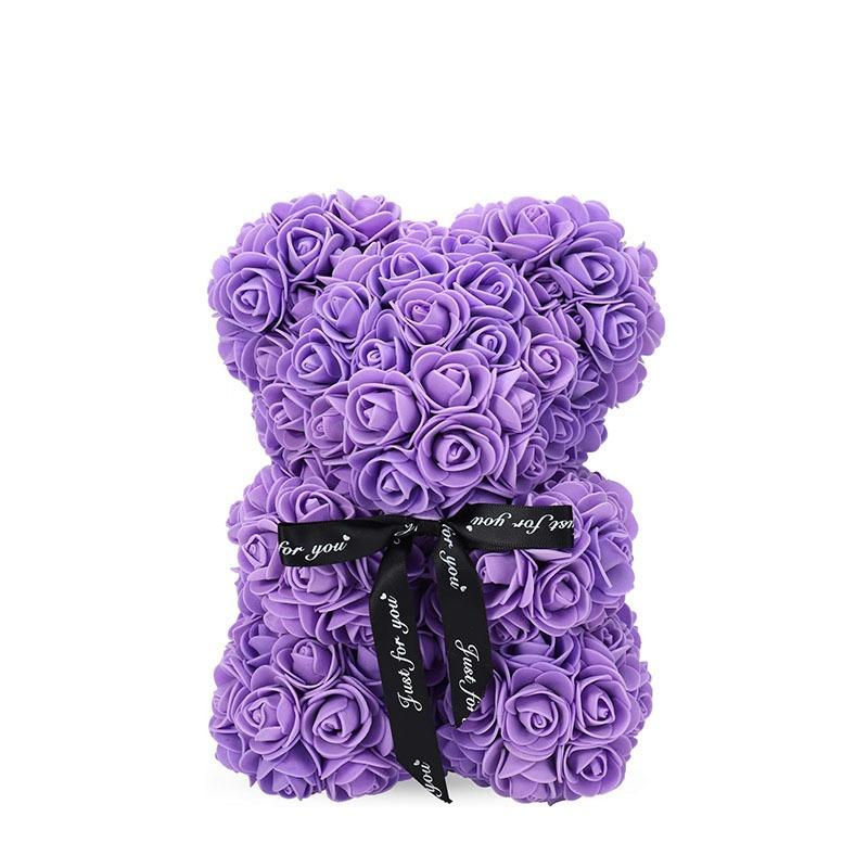 1 ST Kunstbloem Eeuwige Roos Teddybeer Moederdag Verjaardag Valentijnsdag Jubileum Cadeau Huisdecoratie