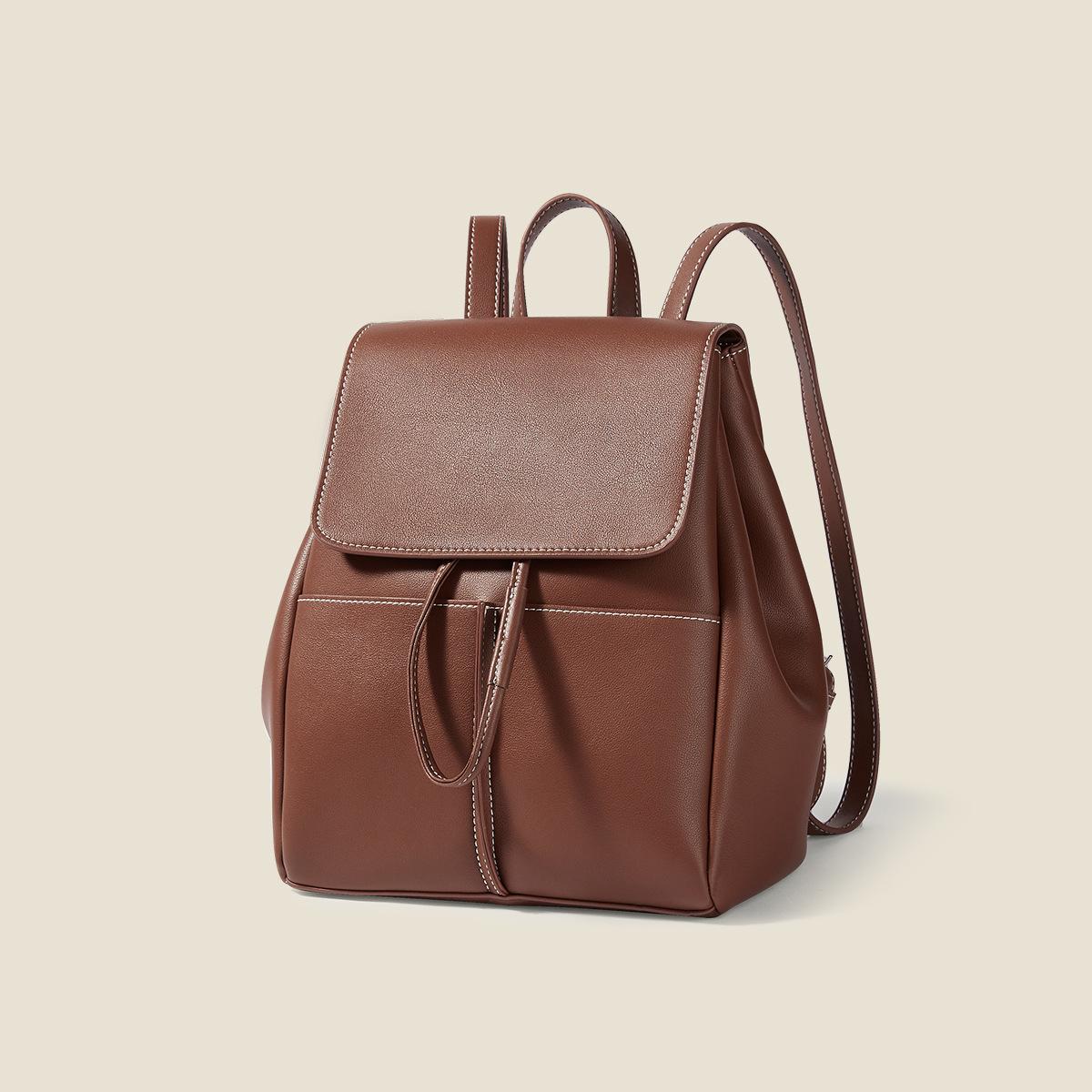 2026 High-quality Backpack Women, Versatile Large-capacity Travel Backpack 22.5X12.5X27CM коричневый