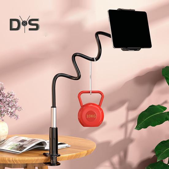 Magnetický držák na telefon/tablet s tlumením nárazů, držák na telefon na kolo, dlouhé rameno, svorka, držák na telefon k posteli, na stůl, do auta