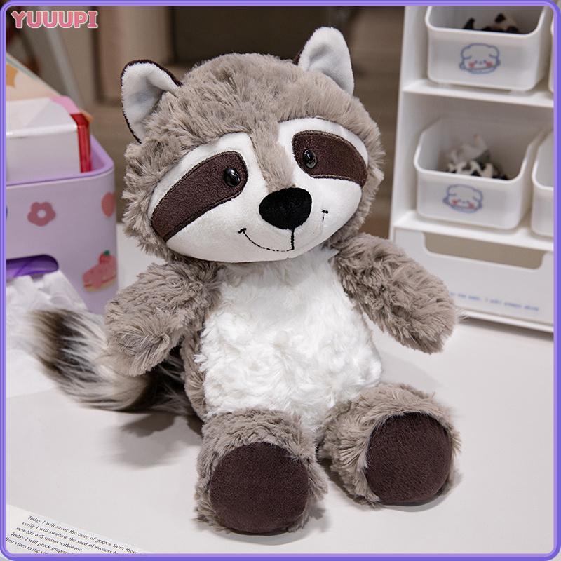 Kawaii Raccoon Plush Toy Lovely Raccoon Cute Soft Stuffed Animal Doll Pillow Sleep Toy For Girl Children Kids Baby Birthday Gift