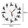 Round Wall Clock Funny Effect Sex Position Watch Bedroom Decor
