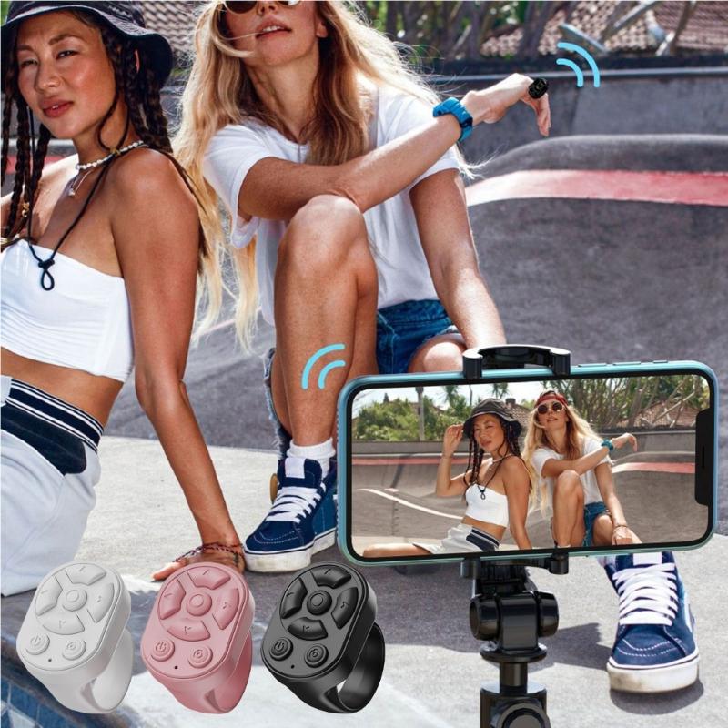 Remote Control for Page Turner Camera Video Recording Remote Scrolling Page Turner Clicking for Mobile Phone