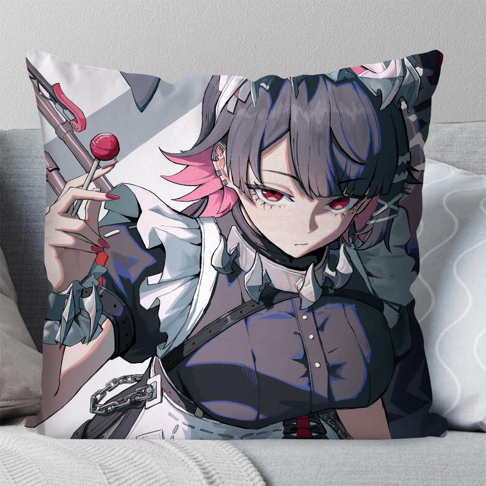 Spiel Zenless Zone Zero Ellen Joe Kissenbezug Quadratisches Kissen Schlafzimmer Sofa Freizeit Komfort Kissen Wohnzimmer Heimdekoration 40X40