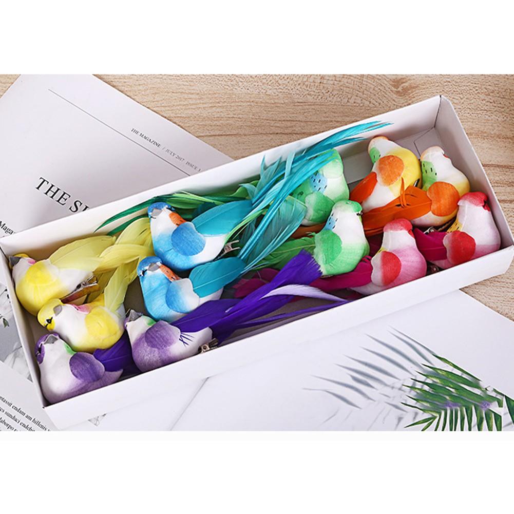 Hausgarten-Dekoration, Simulationsvögel, lebensechtes Design, 15 x 3,5 x 4 cm, künstlich