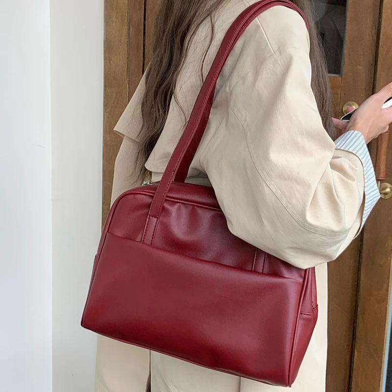 Korean Style Large Capacity Single Shoulder Women's Bag Versatile Vintage Underarm Bag Autumn   Arrival Tote Bag