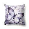 Polyester Pillowcase Butterfly Pattern Pillowcase Car Decoration Home Print Pillowcase Bedside Cushion Cover