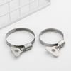 201 Stainless Steel Worm Gear Hose Clamp Adjustable 10-60mm Key Clamp Hose Clip For Water Pipe Plumbing Automotive Mechanical