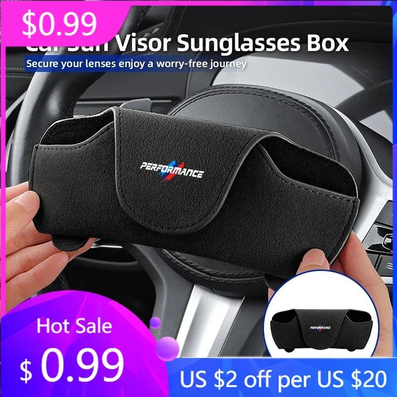 2025 Hot Car Visor Glasses Holder Clip Sunglasses Storage Case Accessories For BMW 1 2 3 5 7 Series X1X2X3X4X5X6G20 G30 G11 G12