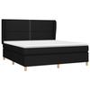 Maison Exclusive - Sommier à lattes de lit avec matelas Noir 180x200 cm Tissu