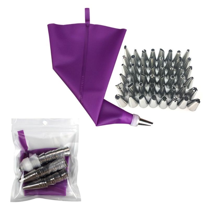 

Pastry Bags Versatile Cake Decorating Tools Stainless Steel Piping Set DIY Kitchen Tool for Beginners and Professionals 1