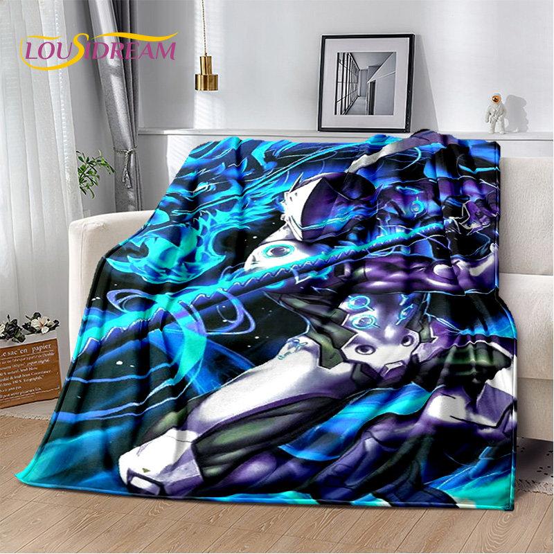 Overwatch Game Gamer DVA  Reaper Soft Plush Blanket,Flannel Blanket Throw Blanket for Living Room Bedroom Bed Sofa Picnic Kid 3D