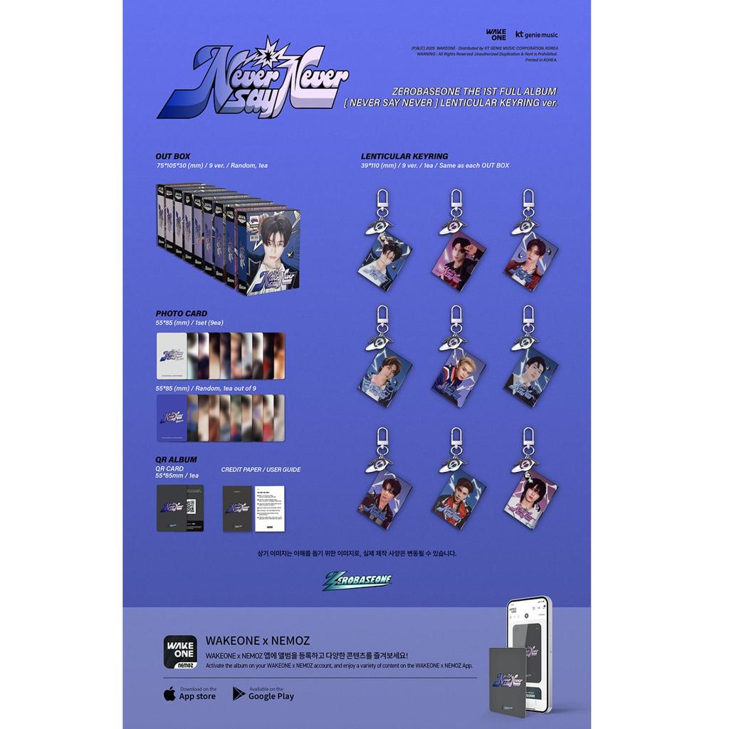 (LENTIKULARES SCHLÜSSELANHÄNGER Ver.) ZB1 (NULLBASISEIN) [Sag niemals nie] 1. Vollalbum