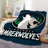 Cool Blanket Soft Comfortable Nap Plush Suitable For Iiving Room Office Bedroom M-Minnesota Sports Timberwolves-S Home Kid Gift