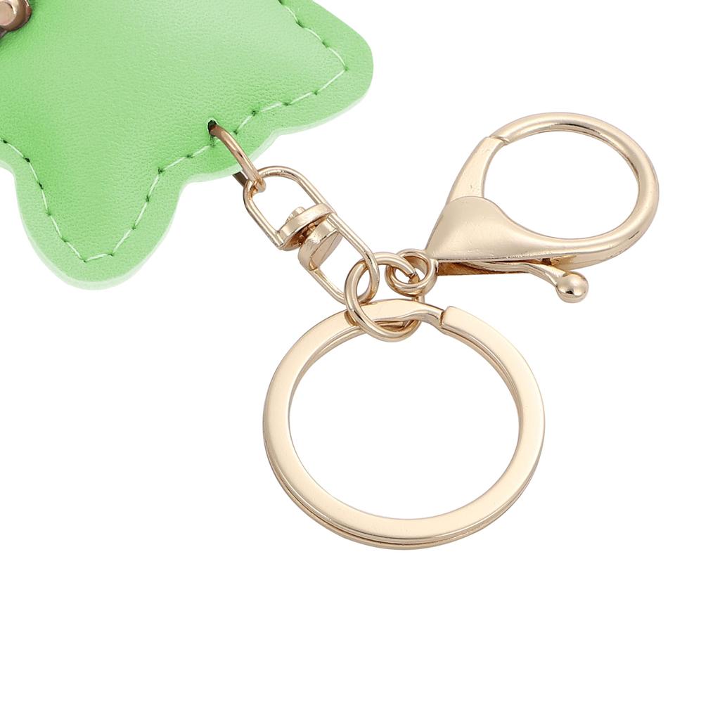 Tonecraft Cat Key Holder, Simple, Orthodox, Bag Charm, Popular, Stylish, Cute, Cat, PU Leather, Squishy, Green (light Green)