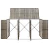 Vidaxl Osłona Na 3 Kosze Na Śmieci, Szara, 207X80X117 Cm, Polirattan