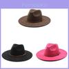 Knot Embroidered Wool Felt Hat With Wide Brim For Winter Fashion Lovers