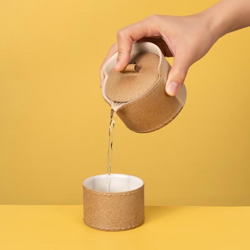 

WanQianTang Portable Quick Brew Ceramic Travel Tea Set