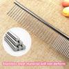 Hair Removal Comb-stainless Steel Pet Grooming Comb, Small and Medium-sized Dogs and Cats, Removing Tangled Undercoat, Dog Comb