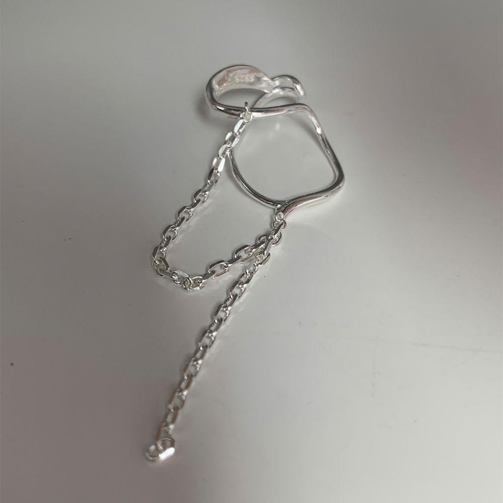 Girls Chain No Pierced Punk Tassel Dangle Earrings Clip On Earrings Women Ear Clip Korean Ear Cuff